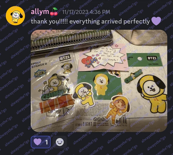 Discord Sale - BT21 stationery