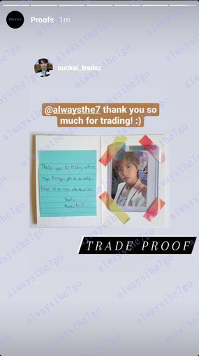 IG Trade - TXT Thursday's Child Photocard